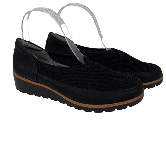 Adrienne Vittadini Sport Trask Black Slip On 7.5 Comfort Shoes Ballet Flats - Picture 2 of 9
